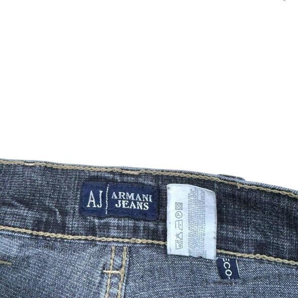 Armani Jeans Indigo 001 Simin T S.P.A 34x34 Made In Italy Bootcut Straight Grey - Picture 7 of 14